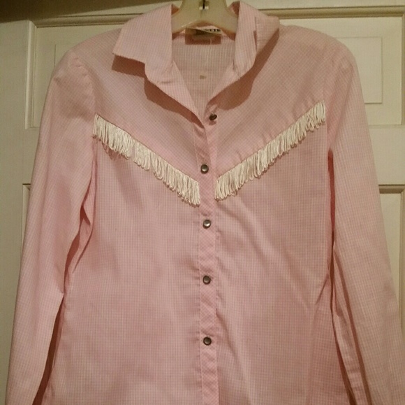 Ms. Paquette Cowgirl Blouse Button Down Jr  Med - Picture 1 of 3